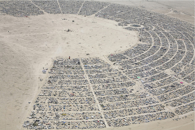 Burning Man Airplane View: 2010