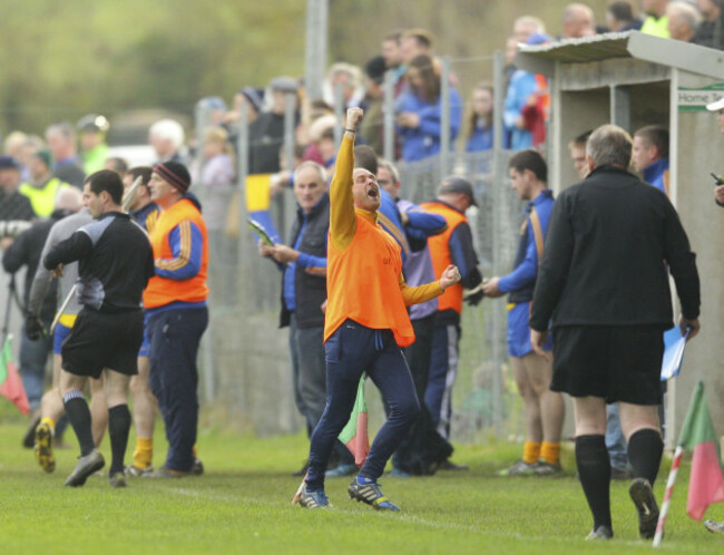 Benji Whelan celebrates a point
