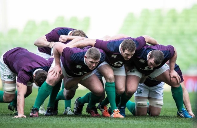 Tadhg Furlong, Rory Best and Jack McGrath