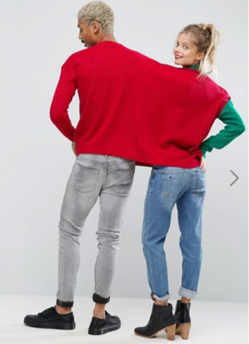 ASOS is selling a two person Christmas jumper and it s really