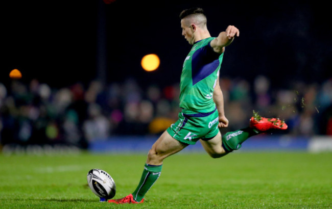 John Cooney kicks a conversion