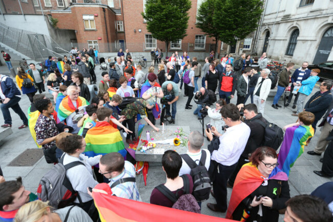 13/6/2016. Irish LGBT Vigils