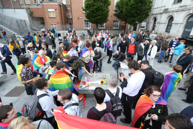 13/6/2016. Irish LGBT Vigils