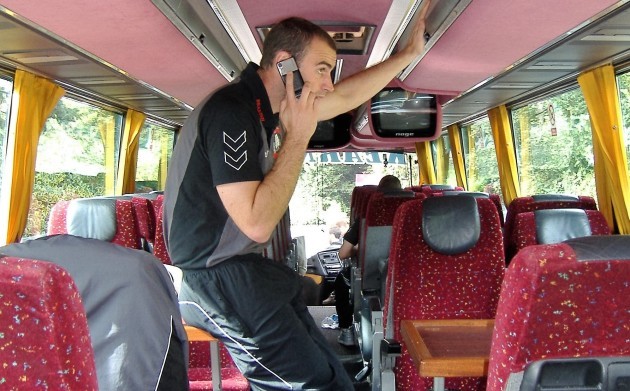 Dan Murray on Phone to 96FM to raise funds for bus - Busgate