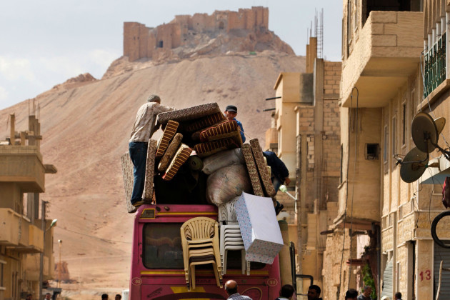 Mideast Syria Back to Palmyra
