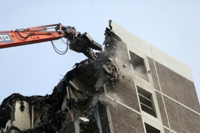 23/9/2015. Ballymun Towers Being Demolished