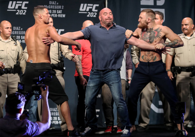 Nate Diaz and Conor McGregor