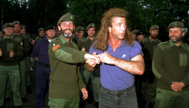 Mel Gibson Making Brave Heart in Ireland