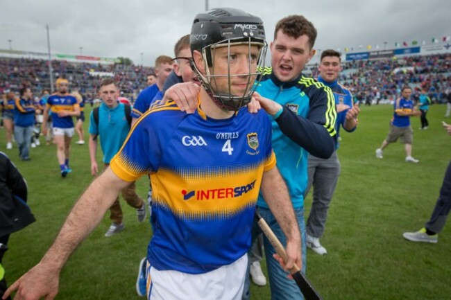 Conor O'Brien is congratulated by fans