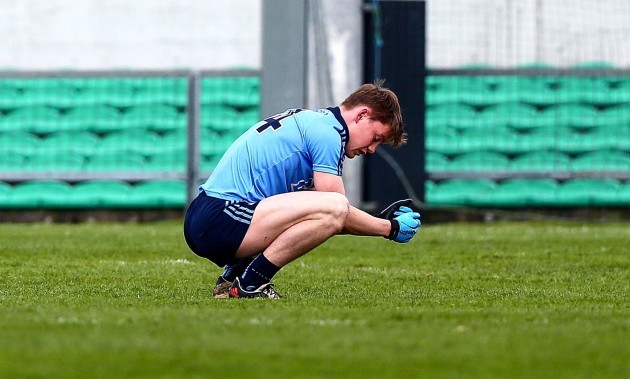 Con O'Callaghan dejected at the end of the game