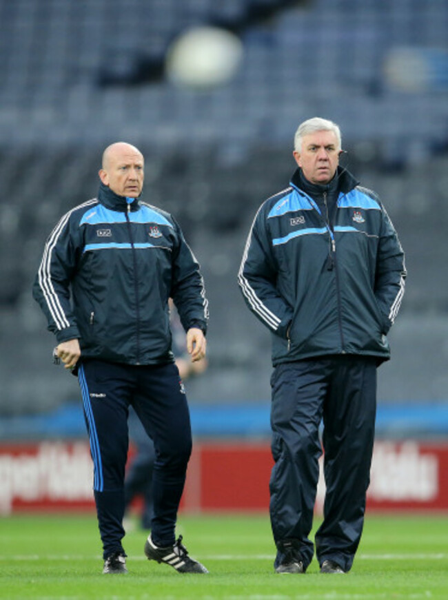 Ken Robinson and manager Ger Cunningham