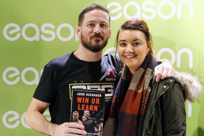 John Kavanagh with fan Shannon Cavey