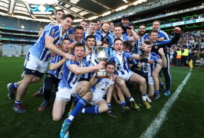 The Ballyboden team celebrate