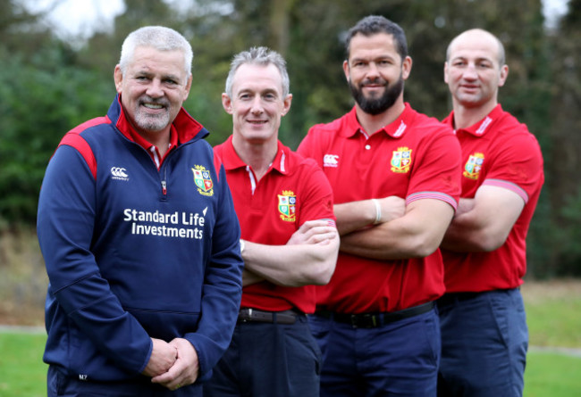 Warren Gatland, Rob Howley, Andy Farrell and Steve Borthwick