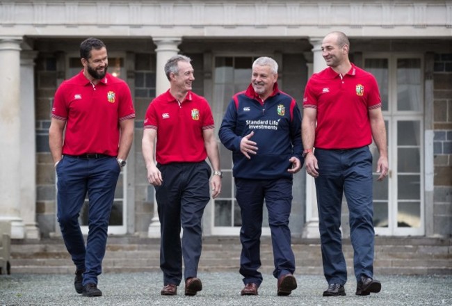 Andy Farrell and Rob Howley, Warren Gatland and Steve Borthwick