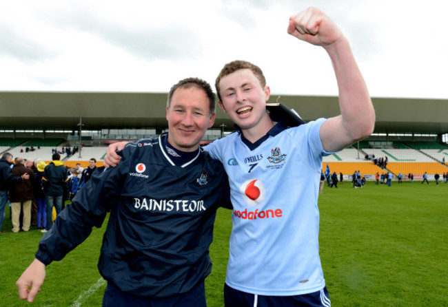 Jim Gavin and Jack McCaffrey celebrate