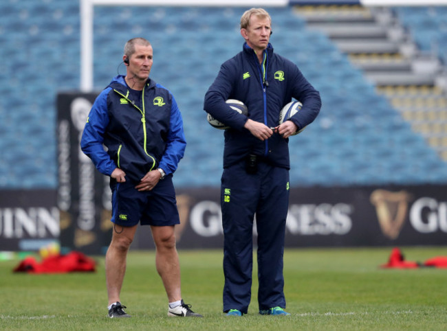 Stuart Lancaster and Leo Cullen