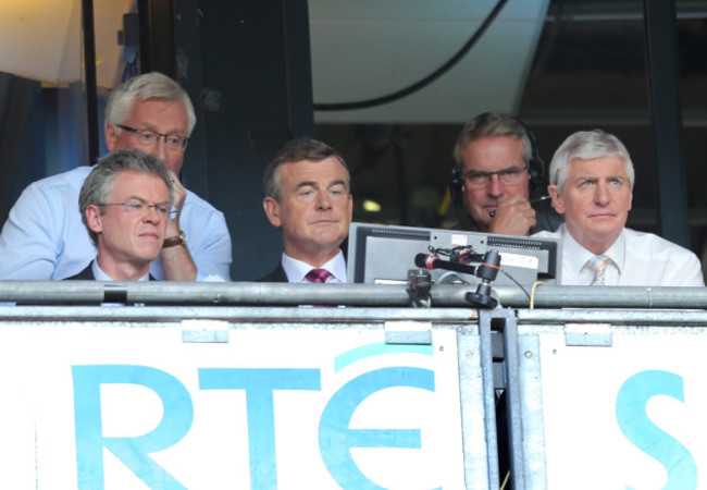 Joe Brolly, Pat Spillane, Colm O'Rourke and Michael Lester