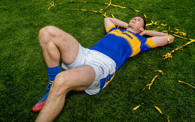 Seamus Callanan takes a moment on the field after the game