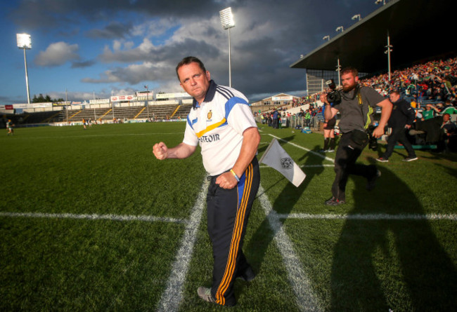 Davy Fitzgerald celebrates at the final whistle