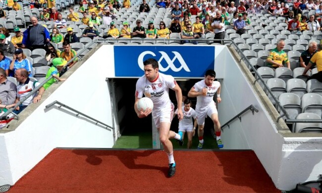 Sean Cavanagh takes to the field