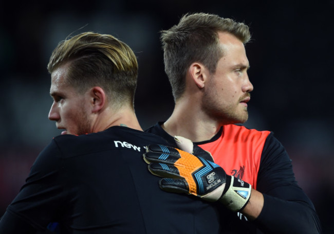 Simon Mignolet and Loris Karius File Photo