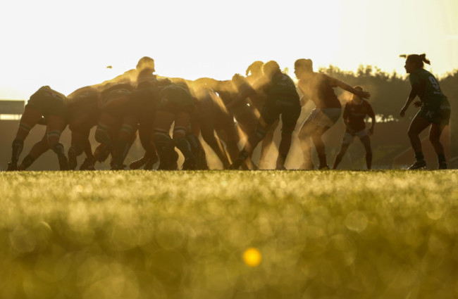 General view of a scrum