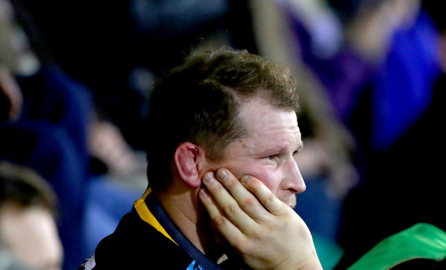 Dylan Hartley dejected after being red carded