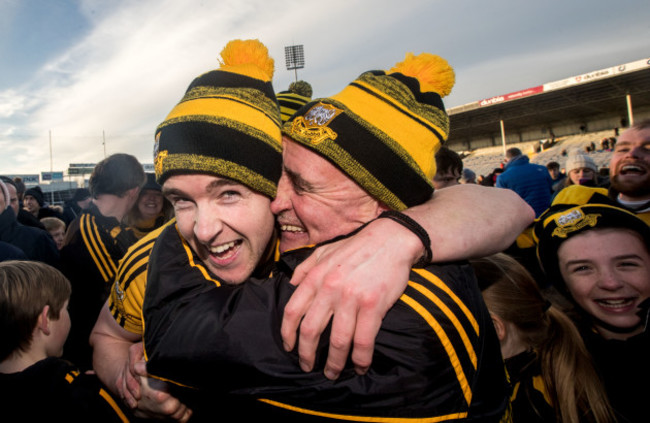 Tony Kelly celebrates with his father Donal