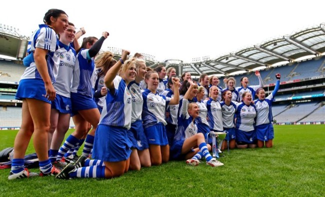 The Milford team celebrate winning