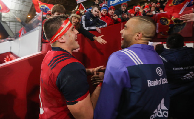 CJ Stander and Simon Zebo