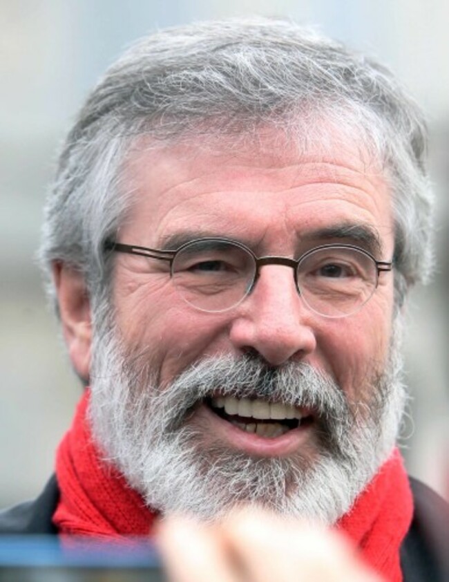 16/12/2014. Gerry Adams Dail Scenes
