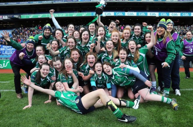 The Cahir team celebrate winning