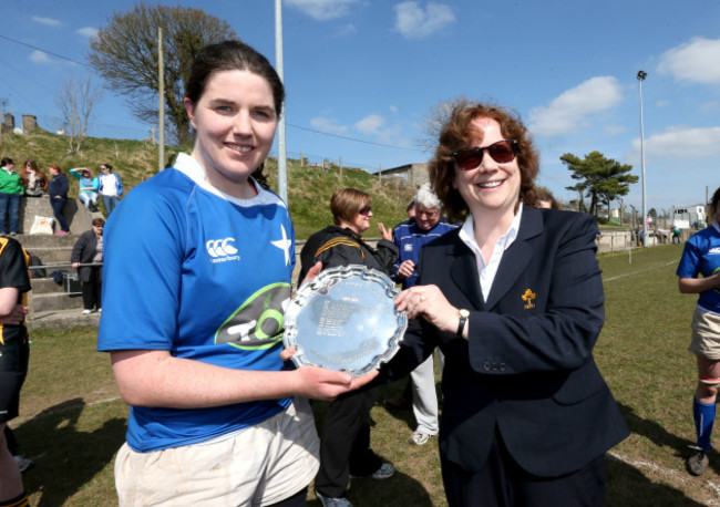 is presented with the Plate by Mary Quinn