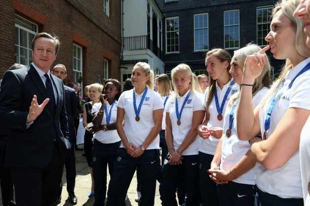 England Women's Football team reception at Downing Street