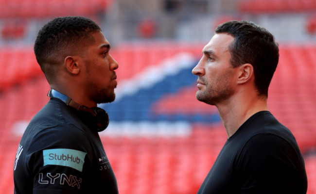 Anthony Joshua and Wladimir Klitschko Press Conference - Wembley Stadium