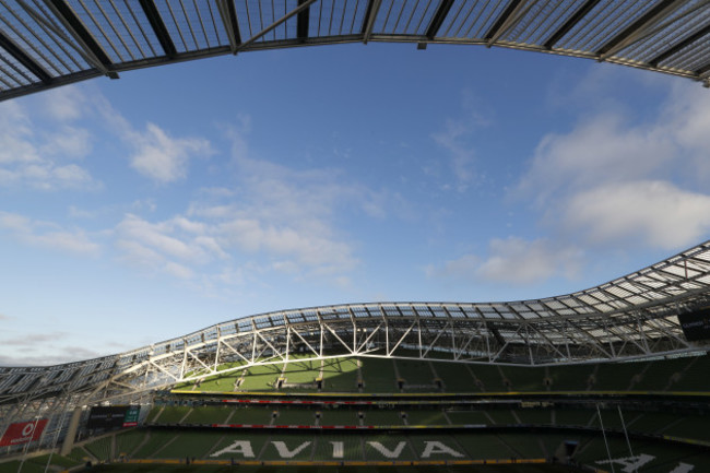 General view of the Aviva Stadium