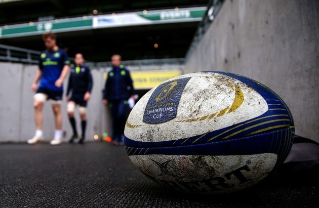 A view of a Champions Cup ball