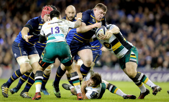 Tadhg Furlong with Nic Groom and Charlie Clare