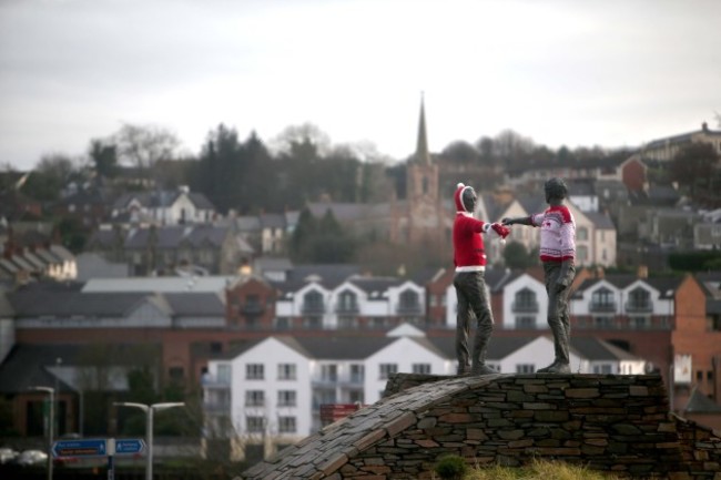 Peace Statue Christmas jumpers