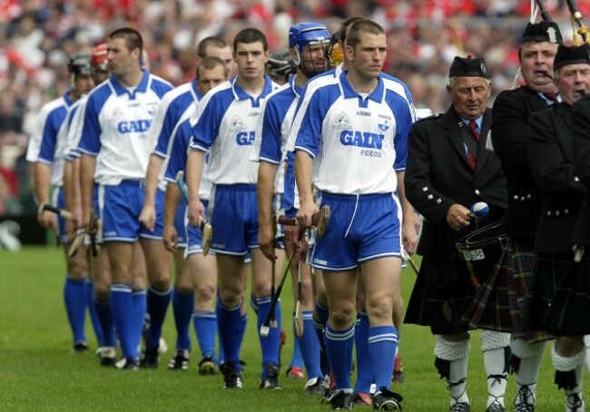 Ken McGrath leads the Waterford team 27/6/2004