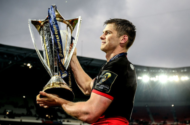 Owen Farrell celebrates