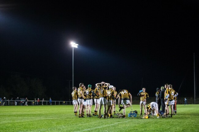 Kilkenny players during half time