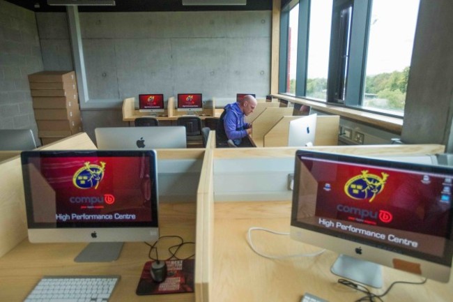 Paul O'Connell working in the Video Analysis Suite