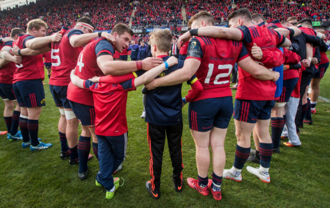 CJ Stander with Tony and Dan Foley