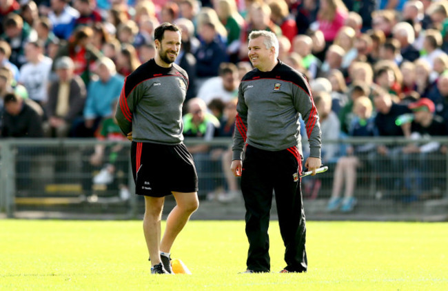 Barry Solan and manager Stephen Rochford