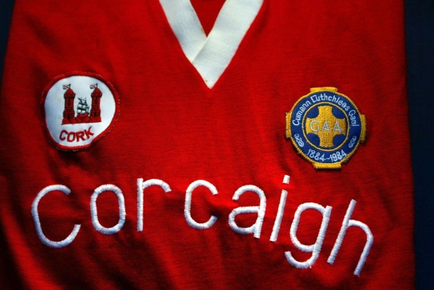 A view of the Cork jersey 12/3/2003
