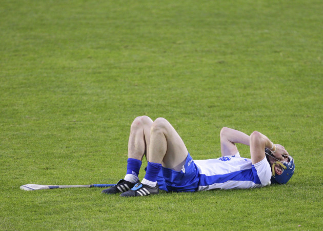 Michael Walsh dejected at the end of the game