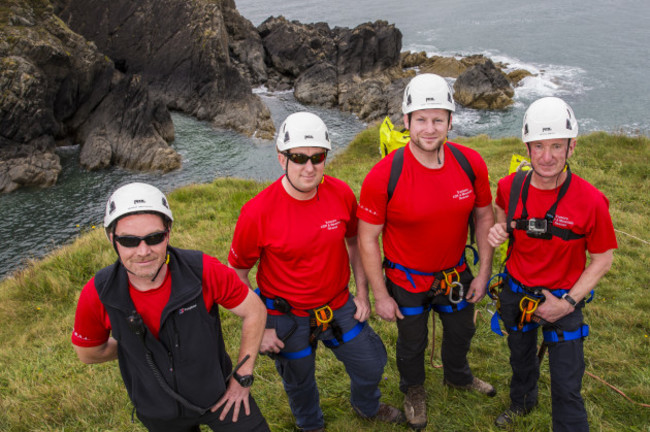 Mario McRory, Jim Carney, Alex Fitzmaurice & Kevin Smith of Tramore Cliff Rescue