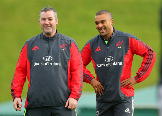 Anthony Foley and Simon Zebo